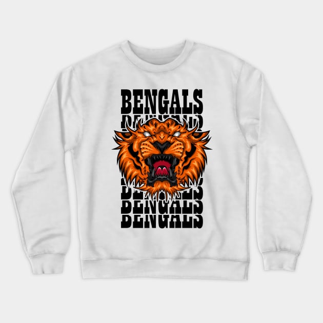 Cincinnati Bengals Crewneck Sweatshirt by SHINIGAMII